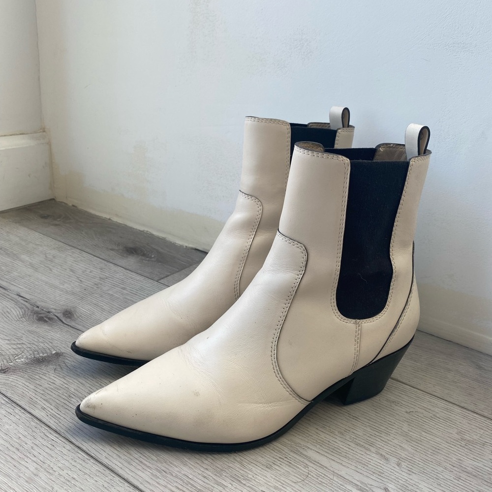 PAIGE ivory Willa booties.